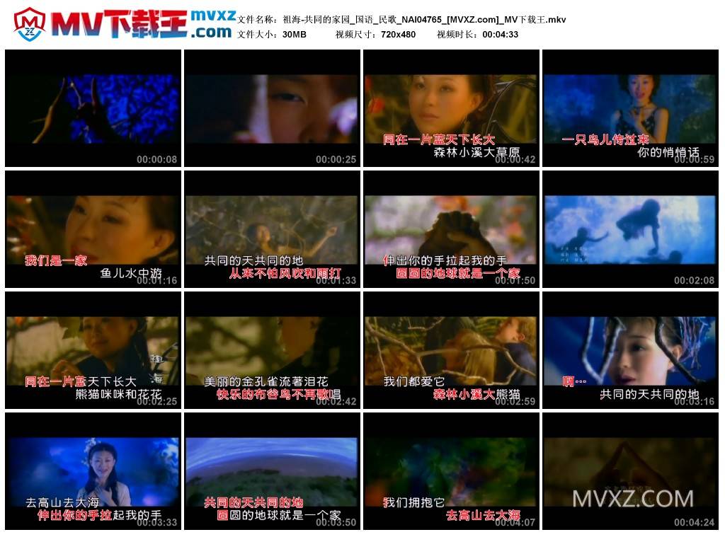 祖海-共同的家园_国语_民歌_NAI04765